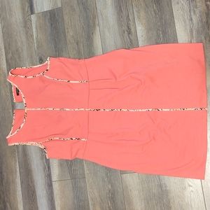 Pink dress with floral accents